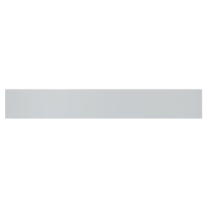 A white strip of paper on top of black background.